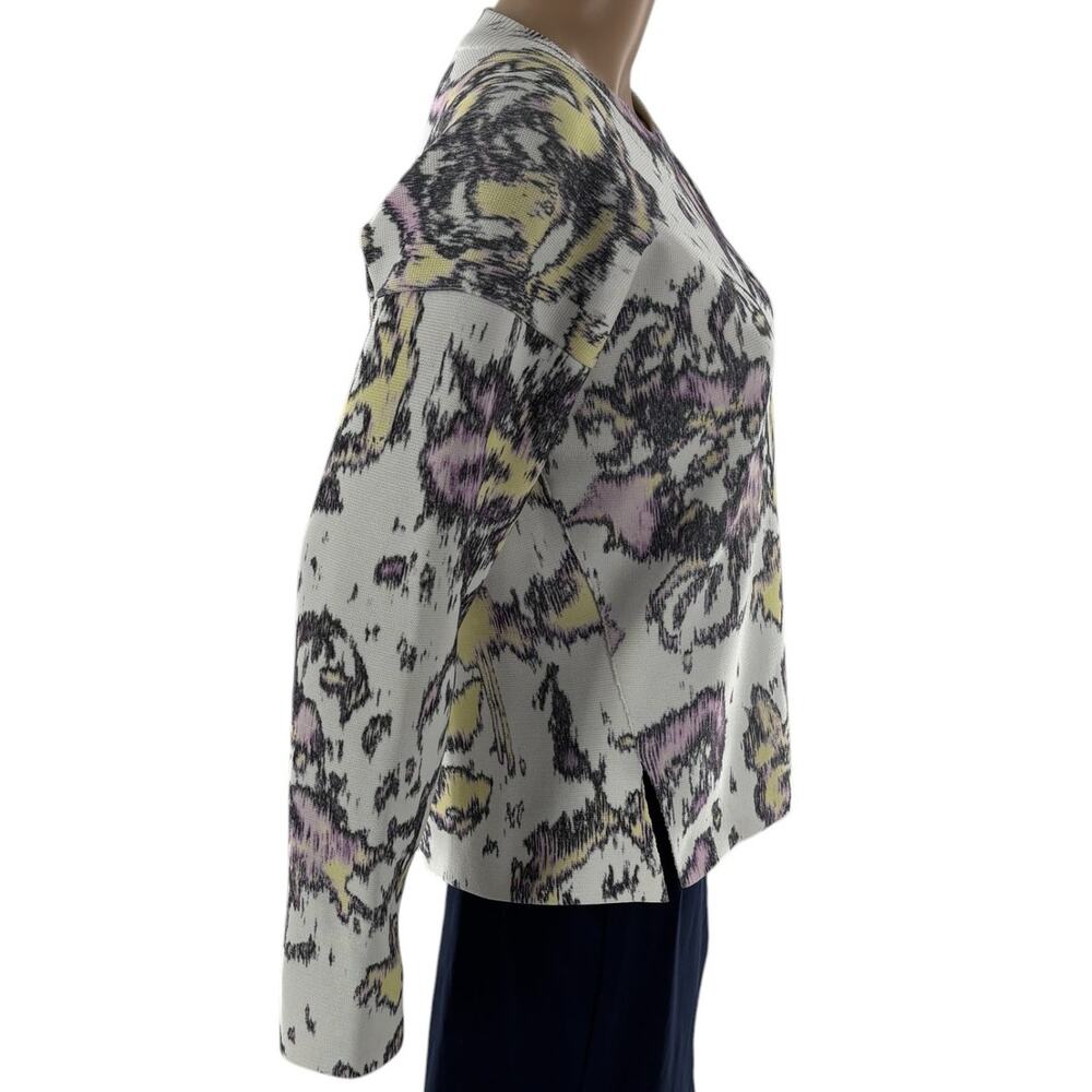 3.1 Phillip Lim White Abstract Daisy Pullover Sweater - Picture 8 of 12
